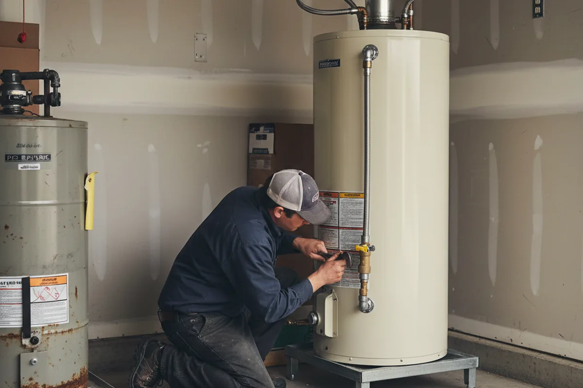 Water heater and shutoff valve replacement in Long Creek